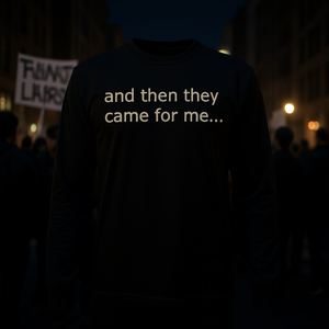 Maglietta a Maniche Lunghe - Categoria Prodotti Promozionali 'And Then They Came for Me' - Product Image 3