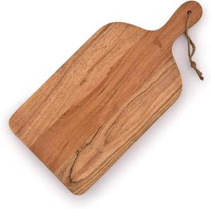 Planche à découper en bois de hêtre robuste avec poignée 100% biologique Idéale pour hacher Servir et Utilisation en cuisine Planche durable - Product Image 6
