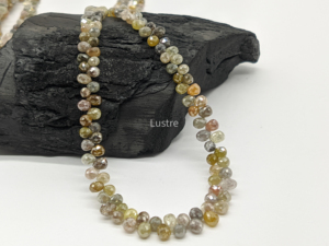 Cuentas de Diamante Multicolores en Forma de Briolette, Diseño Brillante y Elegante, Piedras de Origen Indio Libres de Conflictos, Precio al por Mayor para la Fabricación de Joyería - Product Image 4