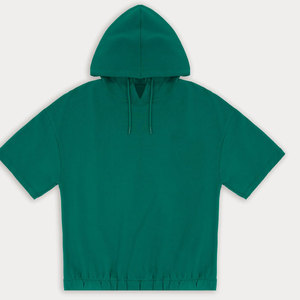 Ropa de calle personalizada OEM nuevo diseño con capucha 100% algodón nuevo diseño manga corta venta al por mayor alta calidad mujeres sudaderas con capucha - Product Image 4