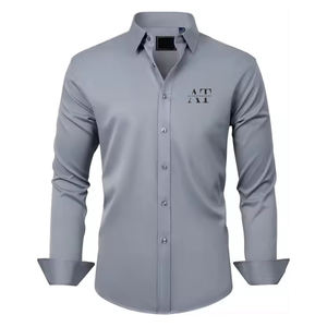 Chemise Habillée Homme Manches Longues Qualité Supérieure Couleur Personnalisée Bouton Unique pour Homme - Product Image 6