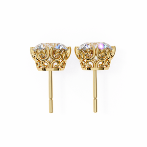 Pendientes Únicos de Oro de 18K con Diamante Cultivado en Laboratorio, Pendientes de Diamantes Premium - Product Image 1