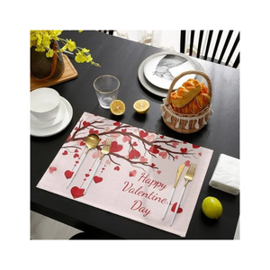 Set de table rectangulaire moderne à rayures neutres, lavable et réutilisable, pour cuisine, restaurant, hôtel, décoration de la maison - Product Image 4