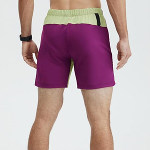 Pantalones cortos de cintura elástica personalizados para hombre, bolsillos laterales, pantalones cortos de entrenamiento elásticos tecnológicos personalizados para hombre, nuevo diseño de calidad superior, comodidad en la playa - Product Image 3