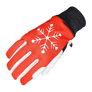Gants de ski unisexes respirants de haute qualité en cuir pour l'hiver Design personnalisé Prix de gros - Product Image 5