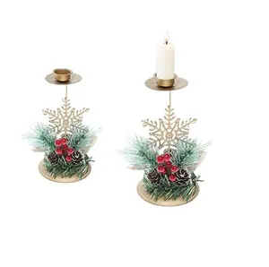 Best Quality christmas Candle Holder Home Decorations x-mas table centerpiece Tea Light Holder for decoration