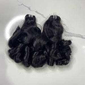 Trending <b>2023</b> Human Hair Wigs Human Hair Bouncy Curly Double Drawn Remy Hair Virgin Lace Frontal Wigs - Product Image 4