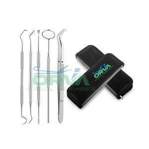 5-Piece Basic <b>Dental</b> Hygiene Kit Stainless Steel Examination <b>Equipment</b> Manual Power Source Other Surgical Instruments Included - Product Image 1