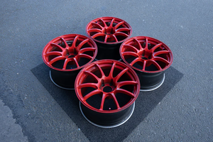 Rcsr Volk <span class=keywords><strong>ZE40</strong></span>แข่งรถ HYPER RED ADVAN rsiii ปลอมแปลงตาข่ายอะลูมิเนียมอัลลอย ET15 130มม. สำหรับรถ Audi - Product Image 2