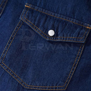Made In Pakistan Jeans Men's <b>Shirts</b> OEM Service New Arrival Private Label Best Selling Jeans <b>Shirt</b> - Product Image 5