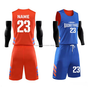 Ensemble de maillot et short de basket-ball personnalisé, promotionnel, bon marché, vierge, avec logo personnalisé, couleurs pour marathon/événements caritatifs, unisexe, tous les sports de basket-ball - Product Image 4