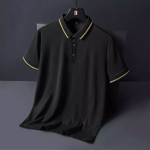 Camiseta de algodón y poliéster para hombre, POLO de alta calidad con logotipo personalizado bordado, venta al por mayor - Product Image 4