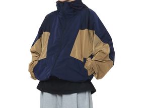 Veste coupe-vent à capuche multicolore respirante imperméable et décontractée de grande taille pour le sport, Anorak Hip Hop, printemps - Product Image 2