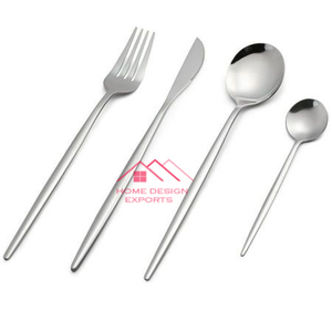 Juego de cubiertos de lujo de diseñador de lujo de acero inoxidable Chapado en plata del mejor vendedor de 2025 en cubiertos de Art Assembly - Product Image 1