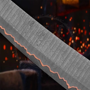 Cuchillo de hoja en blanco, cuchillo de cocina DIY, 67 capas de cobre, acero damasco, alta dureza, para carne, pescado, cuchillo, cuchillas en blanco - Product Image 5