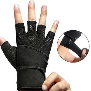 Guantes de cuero de Fitness con logotipo personalizado de mejor rendimiento para levantamiento de pesas, gran oferta, guantes de uso en gimnasio, ciudad de Pakistán - Product Image 2