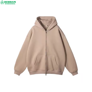 Top Quality Oversized Heavyweight High Quality 100% Cotton Zipper Hoodies & Sweatshirts Luxury <b>Thick</b> <b>Fleece</b> Quality Men's Hoodie - Product Image 2