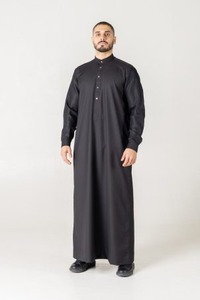 Ropa Islámica Masculina Más Vendida, Estilo Modesto, Thobe Jubba, Precio al por Mayor, Ropa Casual Musulmana Árabe en Existencia - Product Image 3