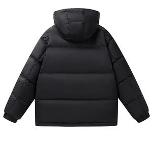 Chaqueta acolchada con capucha para hombre personalizada suave y a la moda, lona más popular con diseño personalizado, logotipo frontal OEM personalizado - Product Image 2