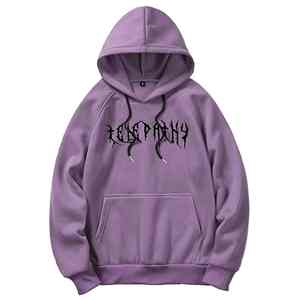 เสื้อฮู้ดพิมพ์ลายนูนโอเวอร์ไซส์ผ้าฟลีซตัวครอปโอเวอร์ไซส์ผ้าฝ้ายน้ำหนักมากงานตามสั่ง3D - Product Image 6