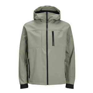 Chaqueta Softshell personalizada para hombre de alta calidad 100% tela de lona original cómoda cálida para invierno - Product Image 1