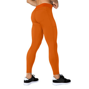 Leggings de sport pour hommes pour l'entraînement en salle de sport et le yoga-Tissu léger, technologie d'équilibre de la transpiration, ceinture taille haute, OEM ODM - Product Image 2