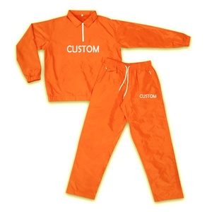 Conjunto deportivo personalizado de verano, sudadera para correr al por mayor, chándal impermeable con diseño de logotipo estampado, chándal de invierno a prueba de viento, tejido informal - Product Image 1