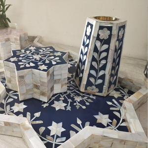 Nuevo Diseño Premium: Set de Quemador de Incienso con Incrustaciones de Hueso Animal Hecho a Mano, Bandeja y Caja Duraderas de Color Natural, Estilo Indio Directo para Verano y Otoño - Product Image 3