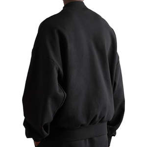 Sudaderas de uso diario con cuello simulado, sudaderas de Jersey para hombre de alta calidad, sudaderas de lana de Color sólido con logotipo personalizado - Product Image 2