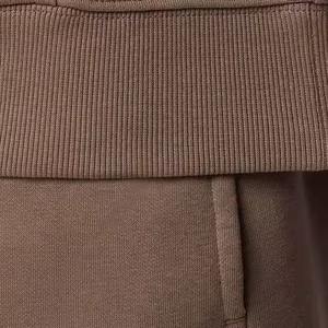 Ensemble Jogging de Haute Qualité 100% Coton Motif Uni Effet Vieilli Écologique Sweat à Capuche et Pantalon de Jogging Appliqué Taille Plus Survêtements d'Hiver - Product Image 5