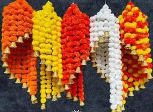 Indian Marigold Chandelier Traditional Art Style Home Decor <b>for</b> Indoors and Outdoors <b>for</b> Door Decoration <b>Garden</b> <b>Ornamentation</b> - Product Image 4