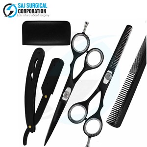 ชุดอุปกรณ์ตัดผมด้ามคาร์บอนไฟเบอร์4ชิ้นขายดีที่สุดกรรไกรตัดเหล็กสเตนเลสที่ทันสมัย - Product Image 6