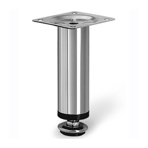 Piedino in Acciaio Cromato per Mobili, 10 cm, Regolabile - Product Image 1