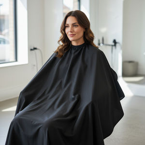 Tablier de Coiffure Personnalisé Cousu Main pour Salon de Coiffure, 100% Polyester Imperméable, Taille Ajustable - Product Image 1