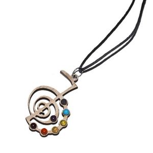 Comprar ahora la curación de productos de terapia de cristal Reiki Seven Chakra de madera Colgantes Proveedor | Reiki Seven Chakra Colgantes de madera - Product Image 1