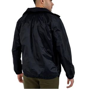 Veste coupe-vent en polyester avec doublure en maille et logo personnalisé de qualité supérieure, veste d'extérieur pour hommes, vente en gros - Product Image 2