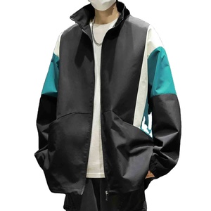 Custom Design High Quality Low MOQ Jogging Waterproof Reflective <b>Men</b> Nylon Windbreaker <b>Jacket</b> - Product Image 3