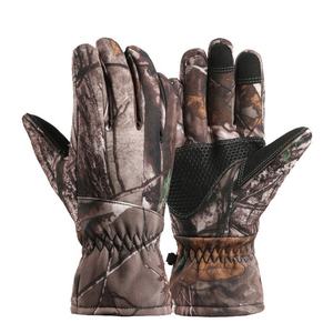 Softshell Fleece Thermique Imperméable Camouflage Gants Hommes Chaud Doigt Complet Camouflage Pêche Ski Gants - Product Image 4