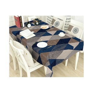 Custom Logo Table Cloth Wholesale Jacquard Leafs Embroidery Modern Organic Cotton Sustainable Disposable Bulk OEM ODM Buyers - Product Image 3