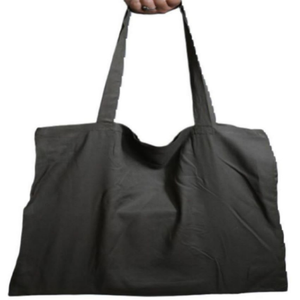 Sac fourre-tout en toile avec logo imprimé personnalisé Sac à bandoulière de couleur unie réutilisable de style tendance Sac vierge promotionnel à usage supermarché - Product Image 3