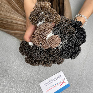 Venta al por mayor vietnamita I Tip extensiones de cabello humano 100% cutícula alineada Super sedoso brillante precio de fábrica de suministro - Product Image 5