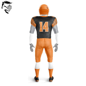 Uniforme de fútbol americano para hombre de diseño personalizado de alta calidad, último estilo, ropa de equipo Unisex, técnica deportiva con estampado corto - Product Image 4