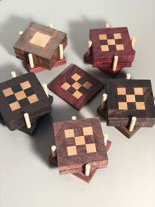 SOUS-VERRE DE DÉCORATION VENTE CHAUDE Dessous de verre en bois Blancs Écologiques Tapis de thé gravé personnalisé Sous-verres en bois - Product Image 6