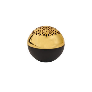 Support résistant à la chaleur pour brûleur d'encens avec base en bois et tasse en métal et couvercle en métal - Product Image 2