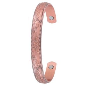 Pulsera magnética de cobre puro más vendida, brazaletes de moda de diseño único para mujeres y hombres, accesorio de estilo esposas, regalo - Product Image 6