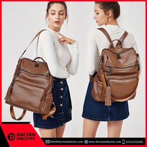 Vente chaude de haute qualité en cuir véritable sac de sport nouveau Design sac de voyage à la mode pour les femmes fermeture à glissière - Product Image 2