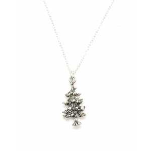 925 Sterling Silver Fine Pendant & Charm <b>Christmas</b> Tree Necklace - Product Image 5
