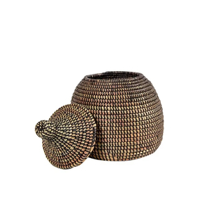 Boîte à bibelots en herbe de mer, boîte de rangement artisanale, écologique, naturelle, décoration intérieure et extérieure, vente en gros du Vietnam - Product Image 1