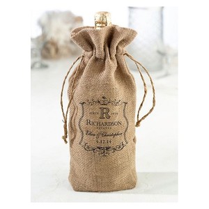 High Quality Single Bottle Wine Tote Bag Eco-Friendly Jute <b>Water</b> Bottle <b>Carry</b> Bag with Gift Cover Best Price Sale - Product Image 4