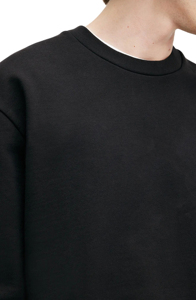 Recién llegado 2025 100% sudadera básica de tela mezclada de algodón para hombre logotipo impreso personalizado sudadera de hombro caído de gran tamaño para hombres - Product Image 2